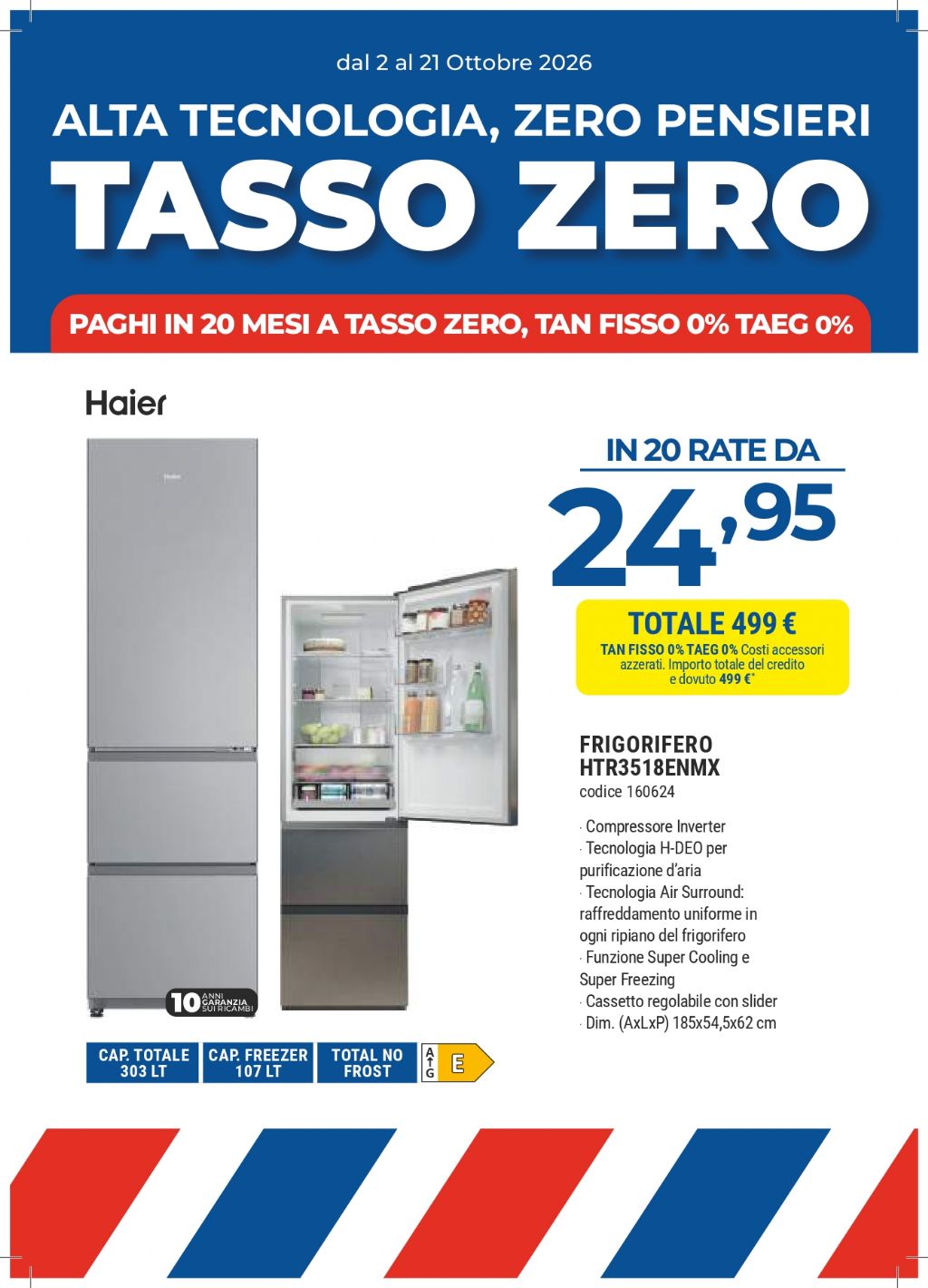 FRIGO HAIER HTR3518ENMX